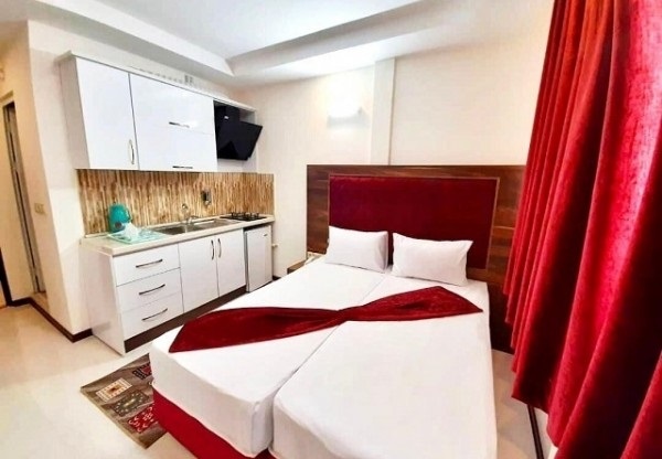 اتاق دو تخته توئین خانه مسافر عمارلو (هتل ۳۵) مشهد